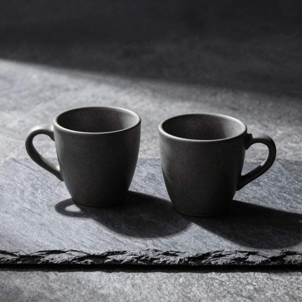 Basalt Stoneware Espresso Cup Set